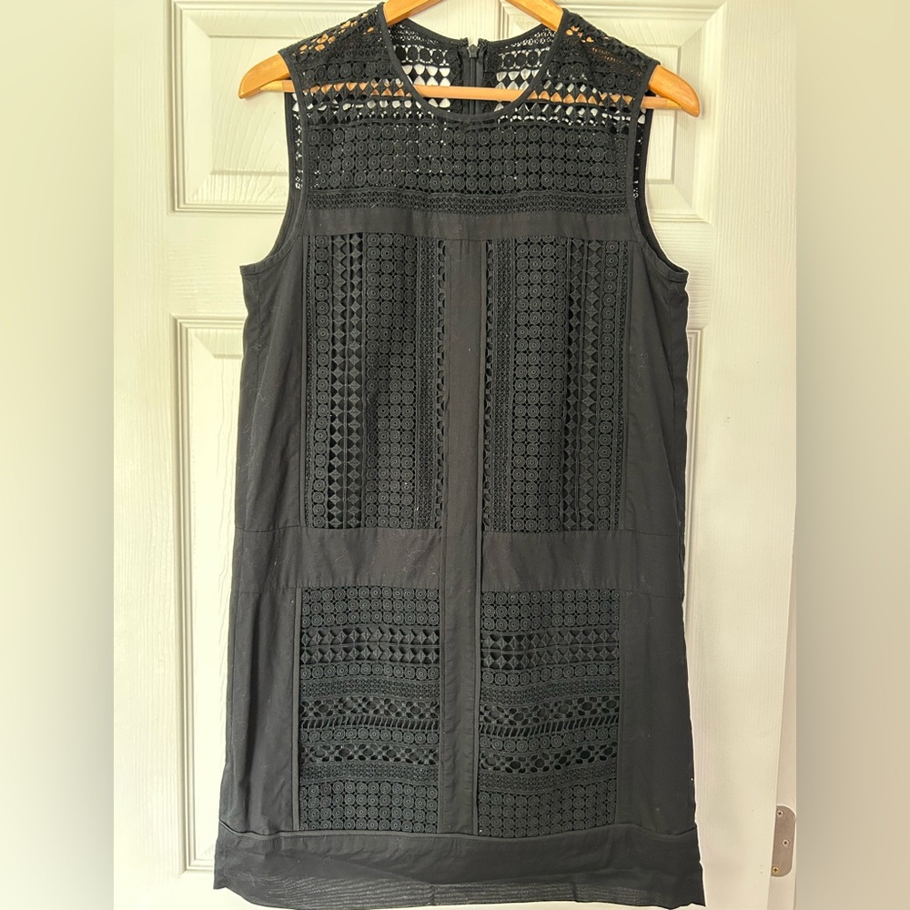 J. Crew Black Sleeveless Sheath Dress size S